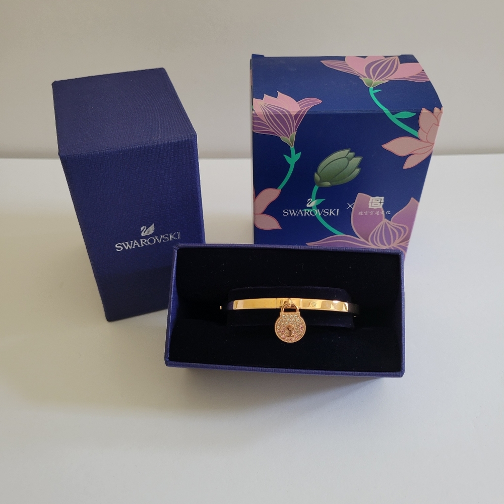 SWAROVSKI Togetherness Lock Rose Gold Plated Bracelet